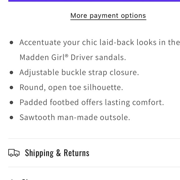 madden girl black driver adjustable strap, sandals, size 6.5, so comfy - Picture 8 of 8